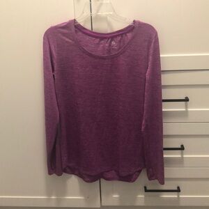 Champion Purple Long Sleeve Workout Top